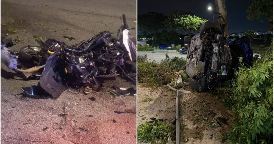 Tampines accident: 2 dead, search for 2 who fled Tampines accident: 2 dead, search for 2 who fled