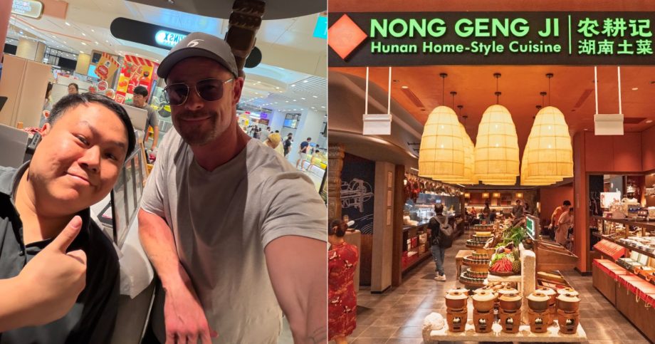 Chris Hemsworth dines at Nong Geng Ji at Jewel Changi Airport, manager requests photo – Mothership.SG