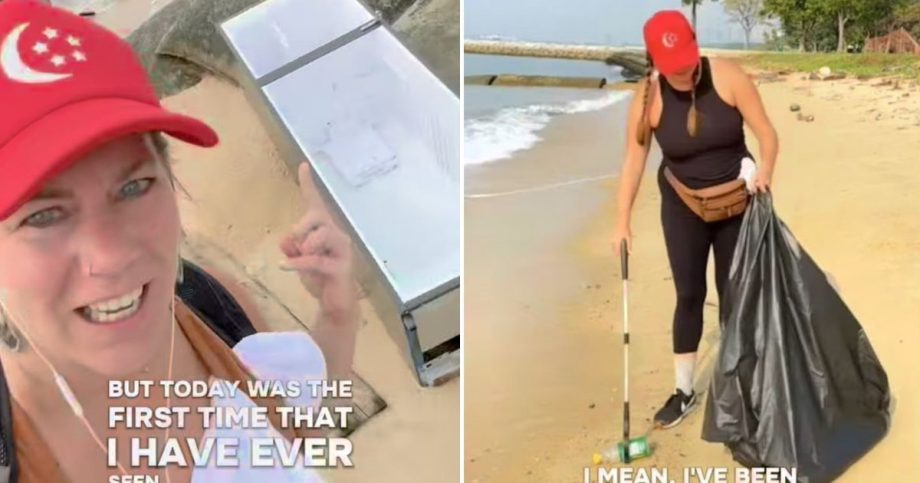 Tourist finds refrigerator washed ashore while picking up trash on S’pore beach Tourist finds refrigerator washed ashore while picking up trash on S’pore beach