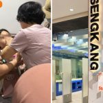 Sengkang Library staff help woman who fell at staircase Sengkang Library staff help woman who fell at staircase