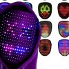 Save 50% Off a Rechargeable LED Light Up Mask With 50 Different Effects for Halloween, Now Under 