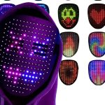Save 50% Off a Rechargeable LED Light Up Mask With 50 Different Effects for Halloween, Now Under 