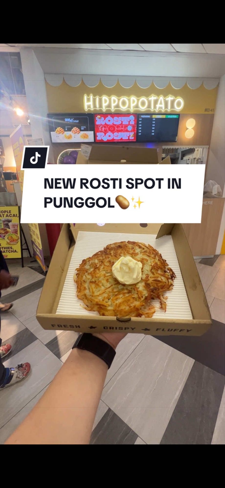 @sethlui.com New rosti spot in Punggol now!  Hippopotato Northshore Plaza I, Pun…