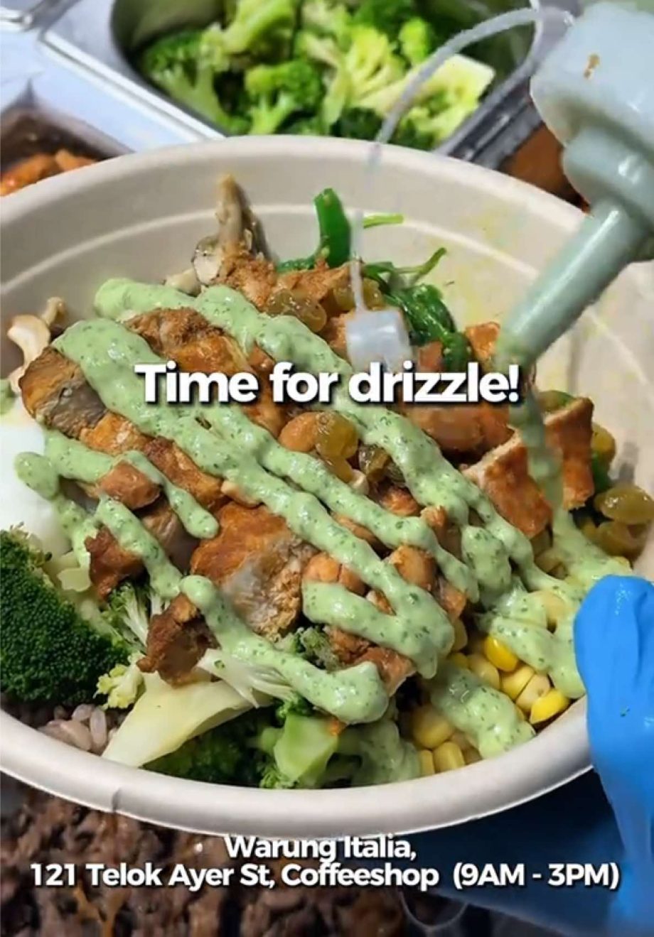 @warung.italia.sg COME BUILD YOUR BOWL  in just 5 easy steps, pick what you like…