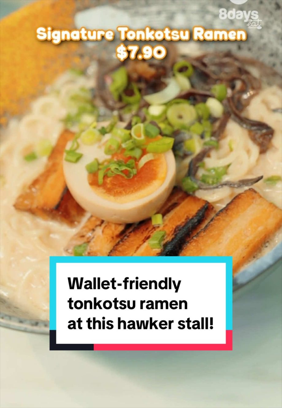 @8dayseat Tonkotsu ramen at just .90?! This hawker stall run by a former Japan… @8dayseat Tonkotsu ramen at just .90?! This hawker stall run by a former Japan…