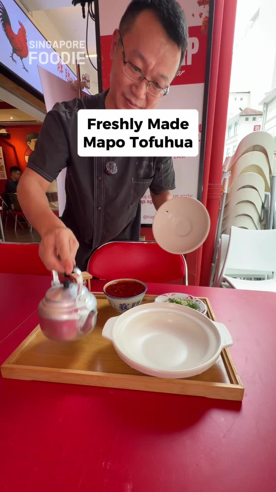 @singaporefoodie Unique Mapo Tofuhua made fresh tableside   @fatbird.sg, 1 Liang…