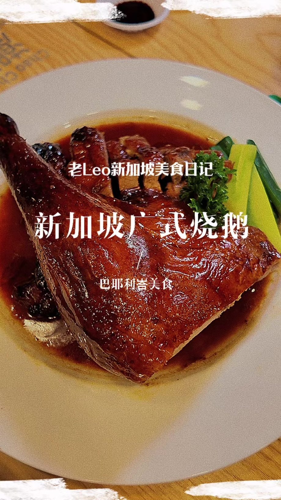 @leoliangkai 在新加坡，也能吃到心心念念的广式烧鹅了！鹅皮酥脆，鹅肉鲜嫩多汁，这顿烧鹅真是吃爽了#新加坡美食 #新加坡生活 #烧鹅 #本地人爱吃的店…