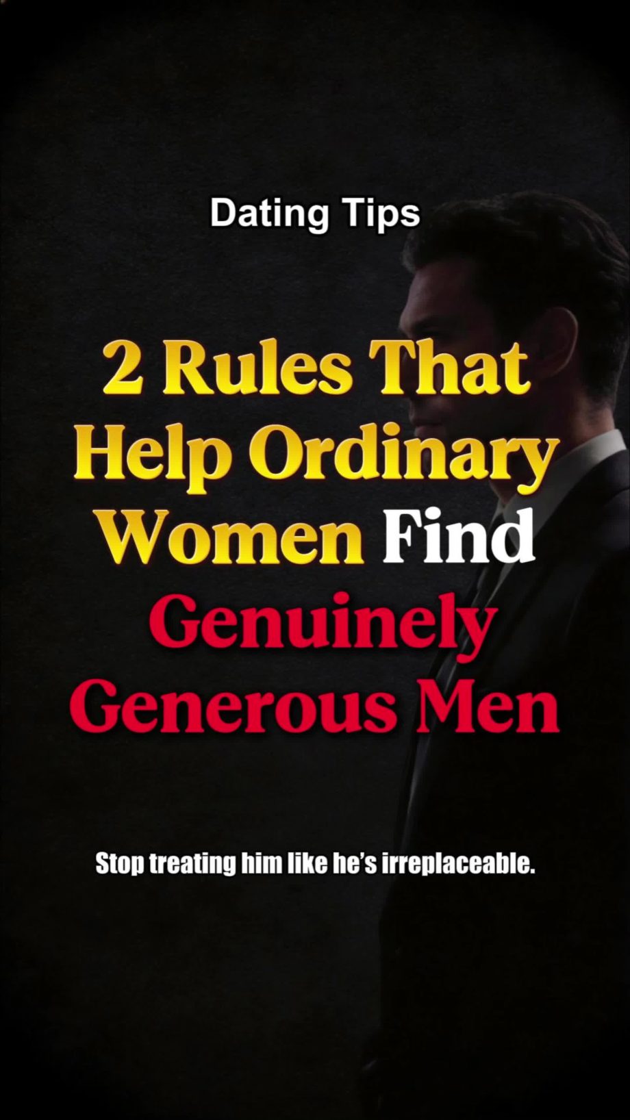 @love_value_752 Two rules that help an ordinary woman find a generous man. One o…