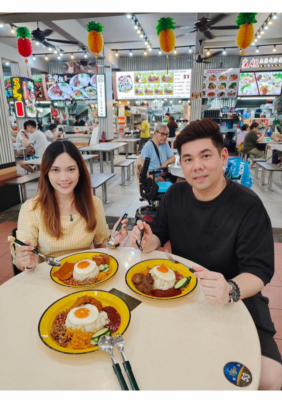 @stellafanss Clementi可以让我一星期吃几天的Nasi Lemak 我每次来都会点鸡翅膀和Beef Rendang 饭很香，配刚炸出来鸡翅膀 …