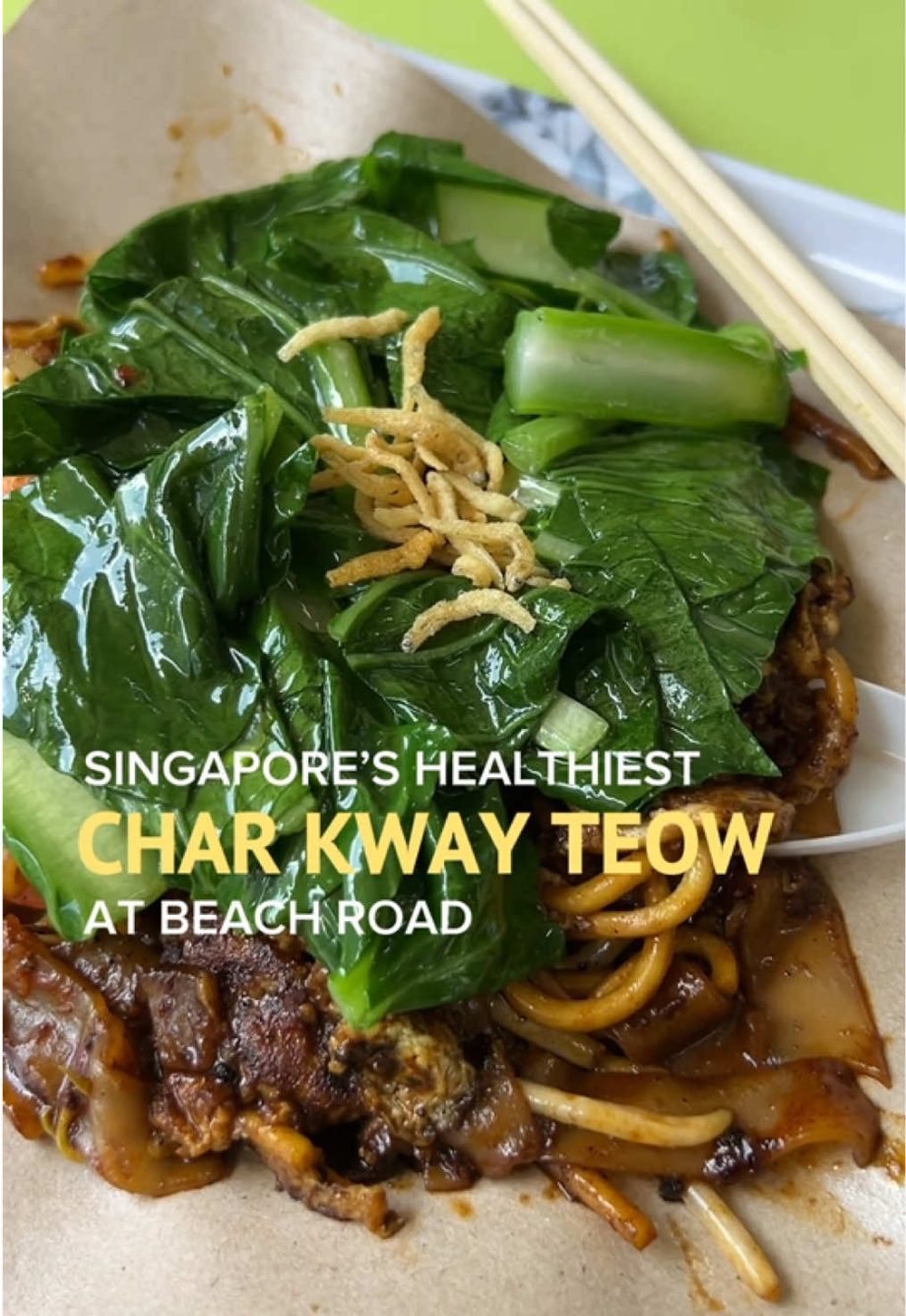 @tiktiktravel Char Kway Teow… but make it healthier? Found this at Beach Road — …