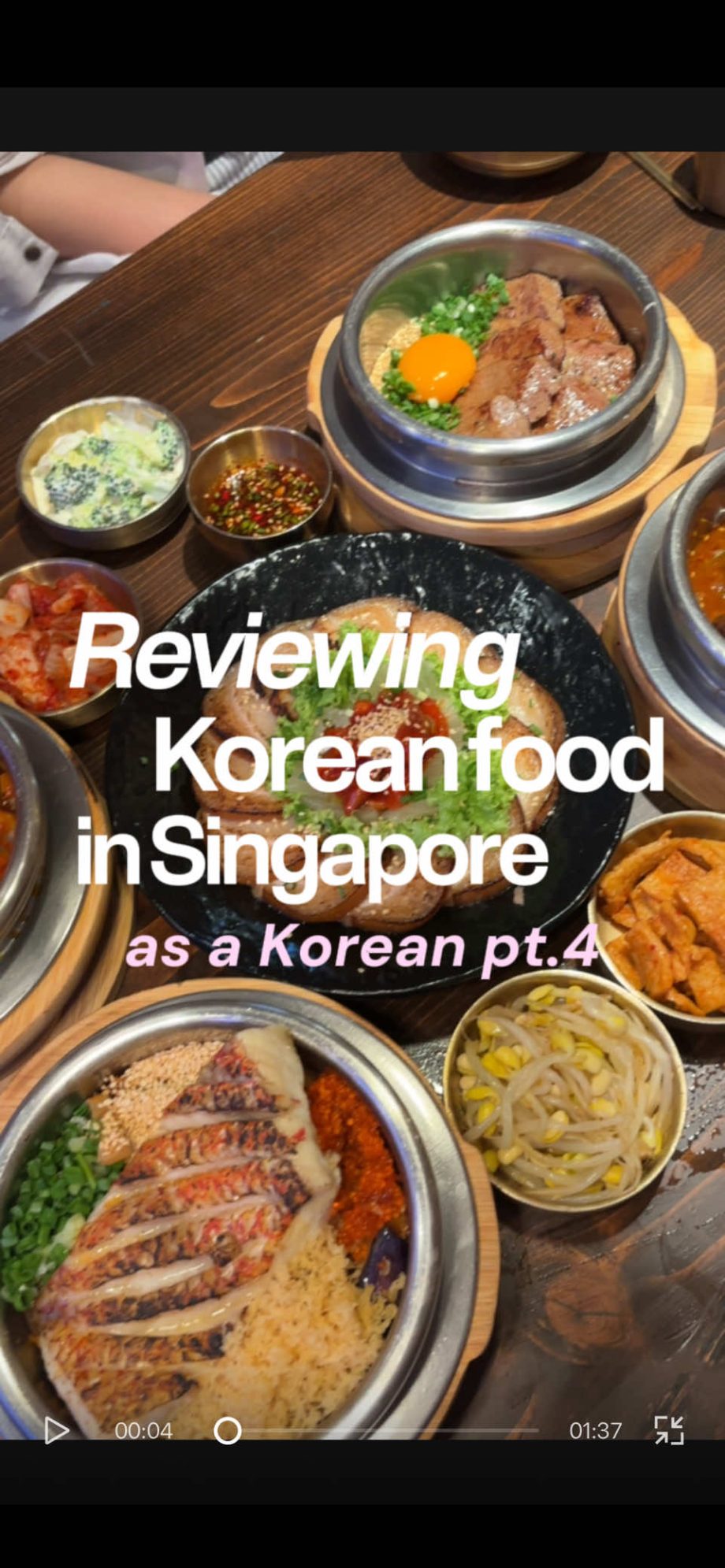 @christina_mp4 Reviewing Korean food in Singapore as a Korean part 4 Sagye 10/10…