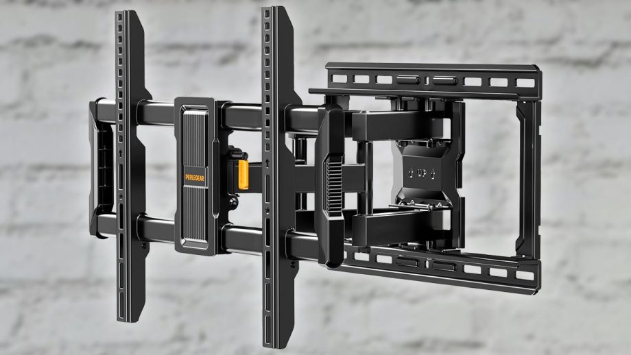 Get a Perlegear Full Motion TV Wall Mount for Up to 90″ TVs With 135lb Capacity for 