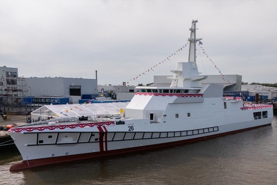 Singapore Launches First Sentinel-class Offshore Patrol Vessel in Germany Singapore Launches First Sentinel-class Offshore Patrol Vessel in Germany